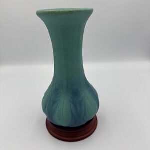 Van Briggle 1930s Vintage Arts & Crafts Pottery Turquoise Blue Ceramic Vase